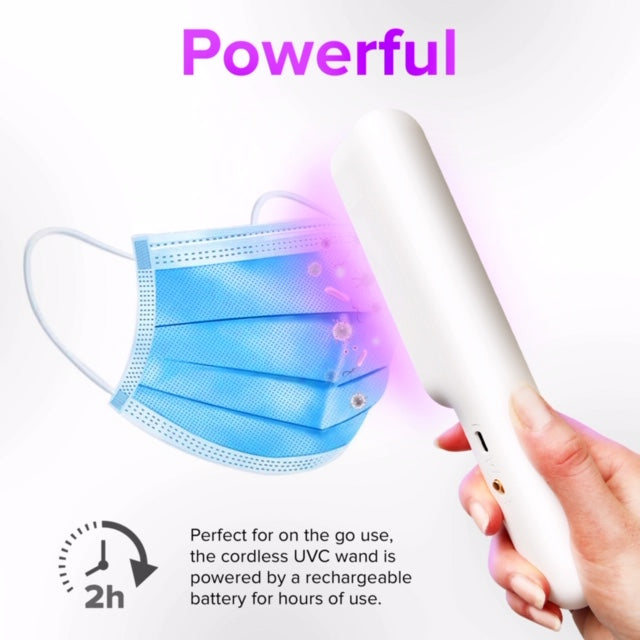 The Clean Phone Wand, Handheld UVC Sanitizer w/ Wrist Strap & Storage Bag - The New Deal Shop